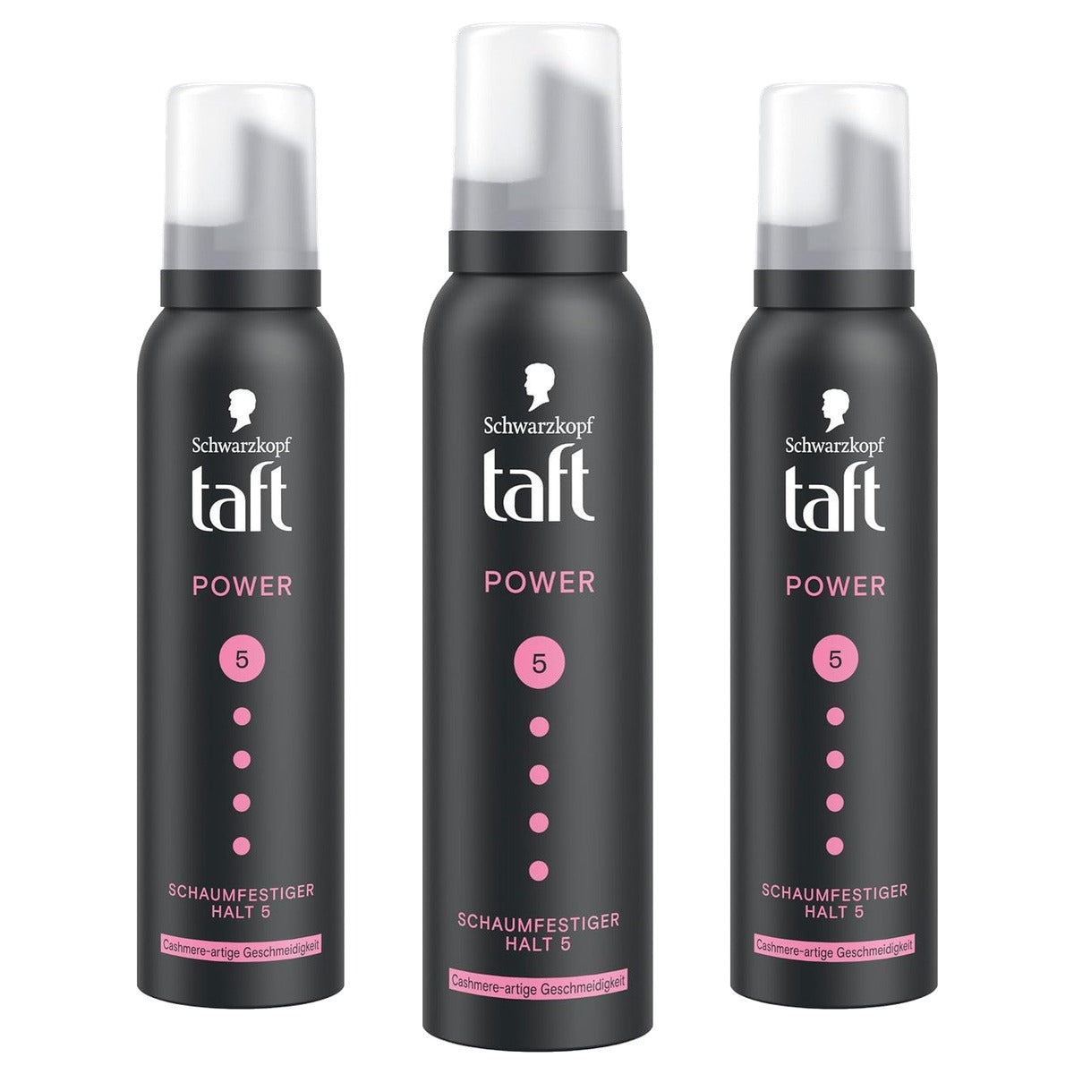 TAFT Power Cashmere Haarschuim Houdgraad 5 3 x 150 ml - Voordeelverpakking