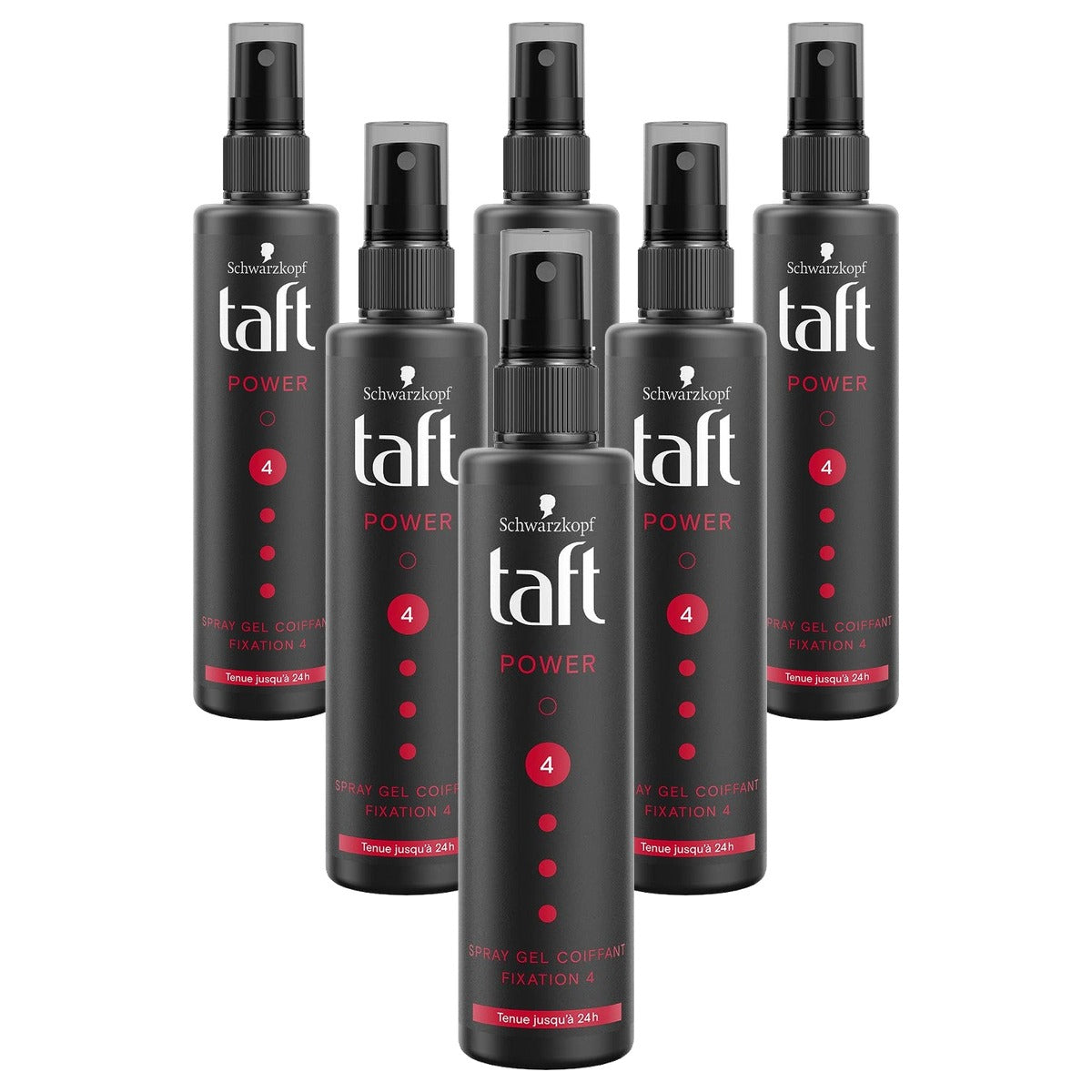 TAFT Power Haargel Spray Fixatie 4 6 x 150 ml - Voordeelverpakking