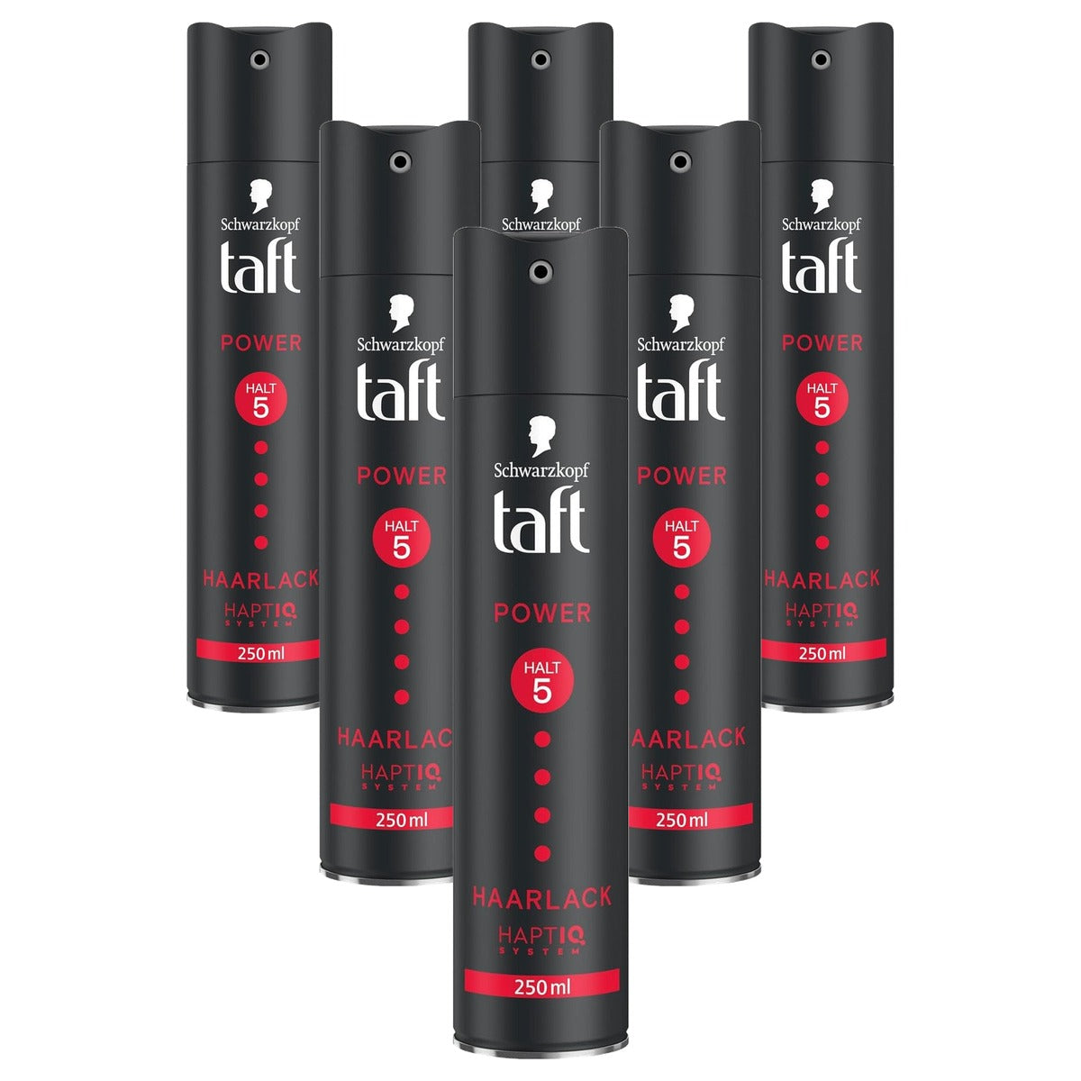 TAFT Power Haarlak houdgraad 5 6 x 250 ml - Voordeelverpakking