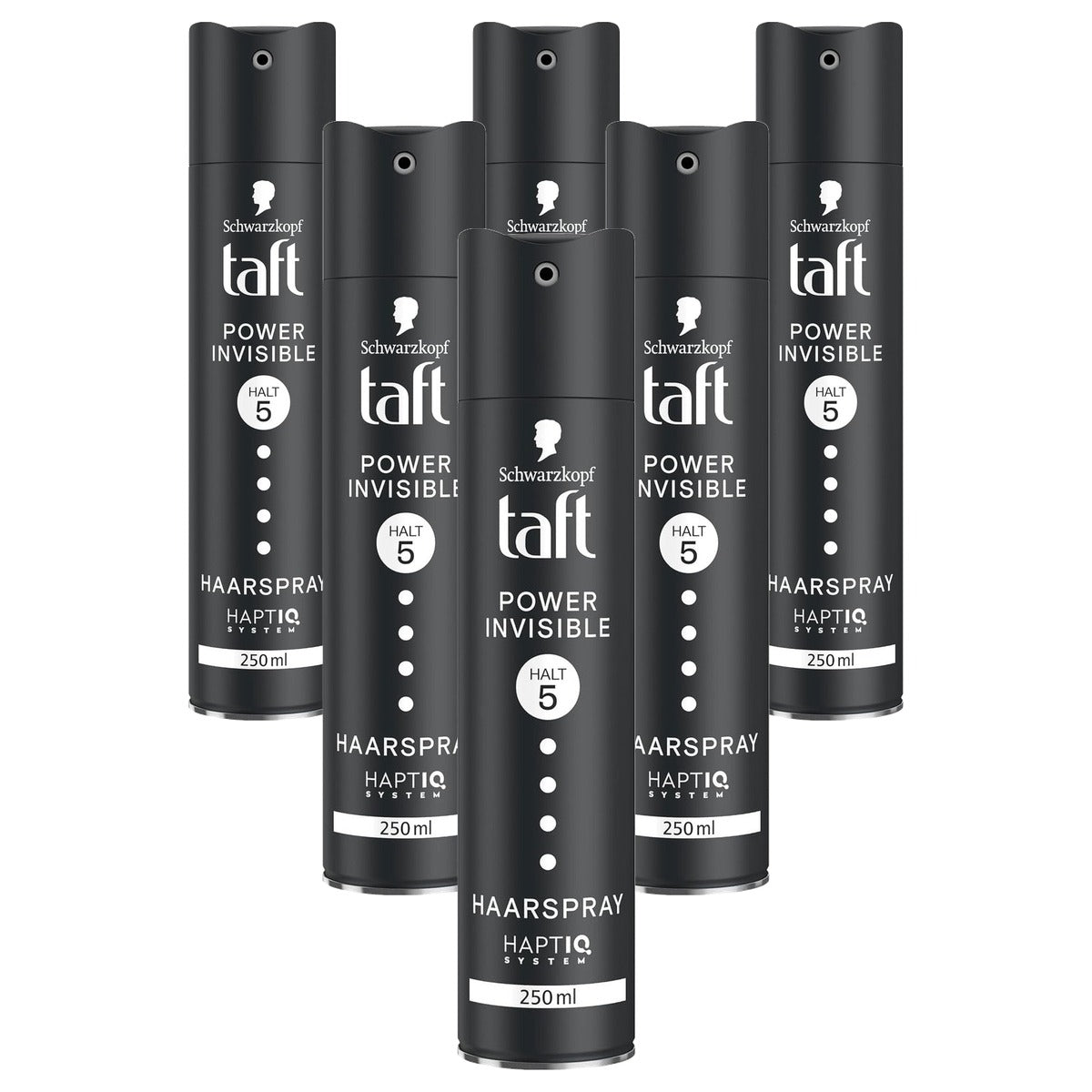 TAFT Power Invisible Haarspray 6 x 250 ml - Voordeelverpakking