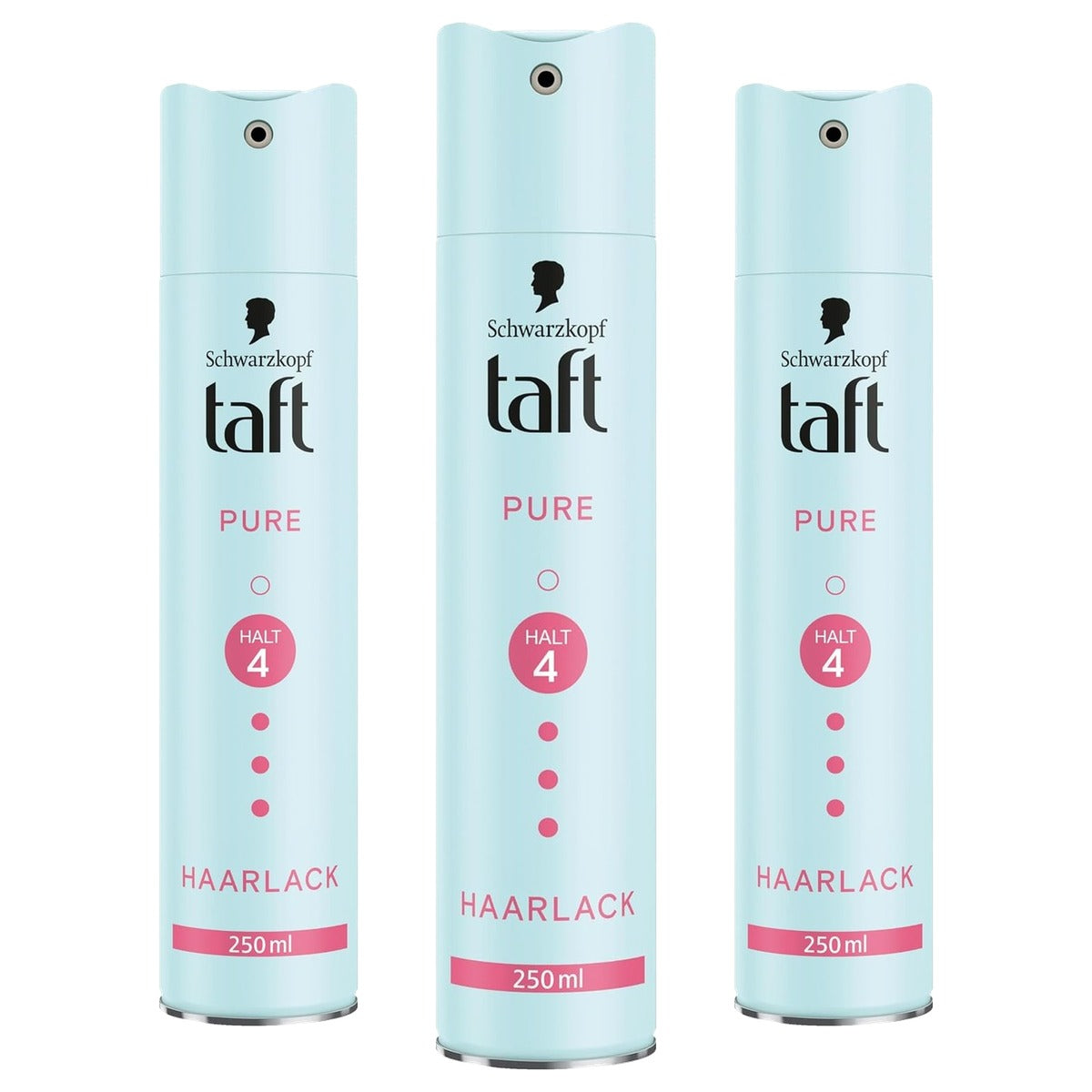 TAFT Pure Haarlak 3 x 250 ml - Voordeelverpakking