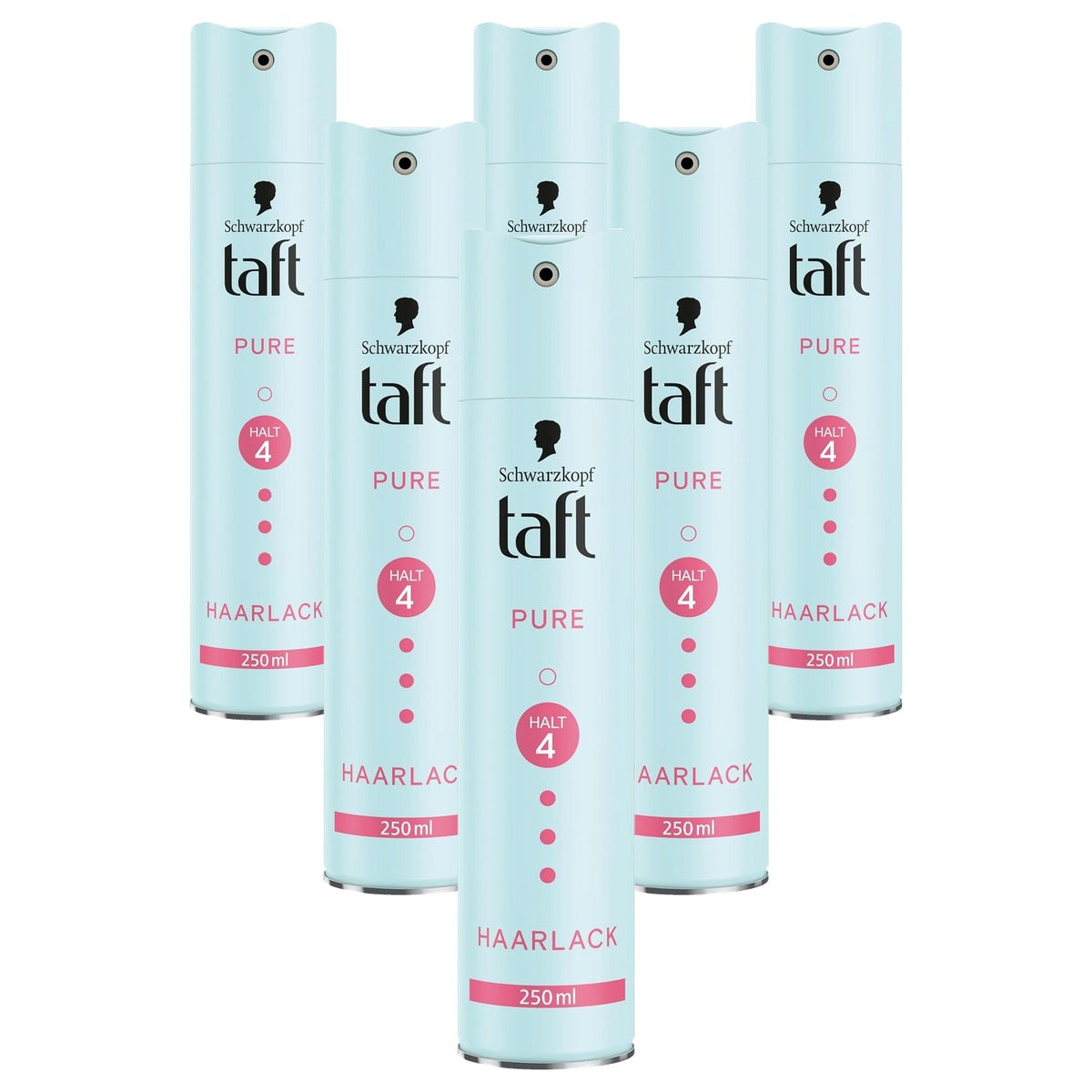 TAFT Pure Haarlak 6 x 250 ml - Voordeelverpakking