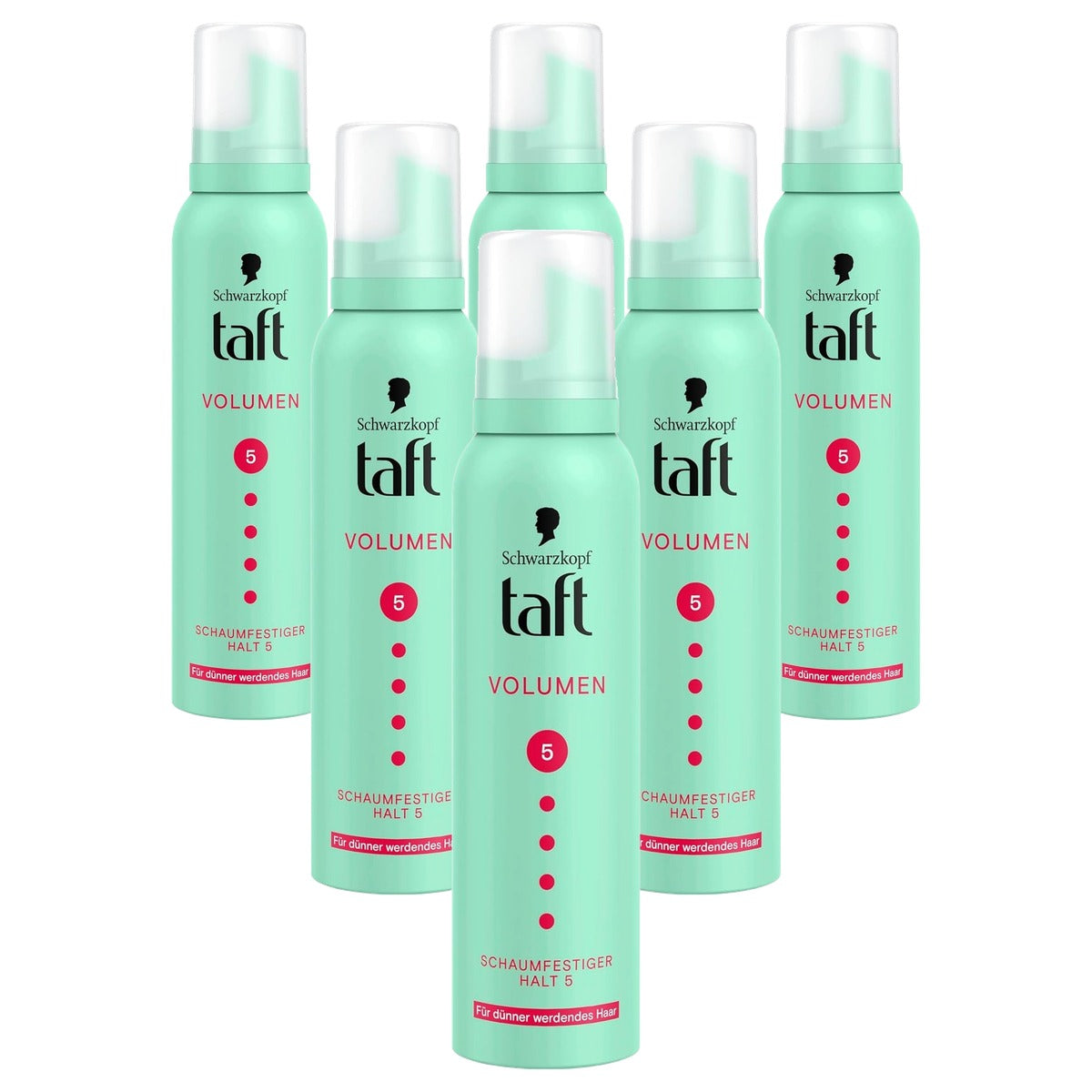 TAFT Schuimvast Volume voor dunner wordend haar 6 x 150 ml - Voordeelverpakking