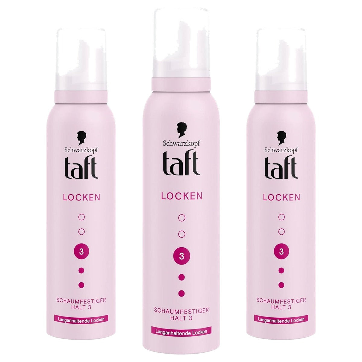 TAFT Schuimvaste Krullen 3 x 150 ml - Voordeelverpakking