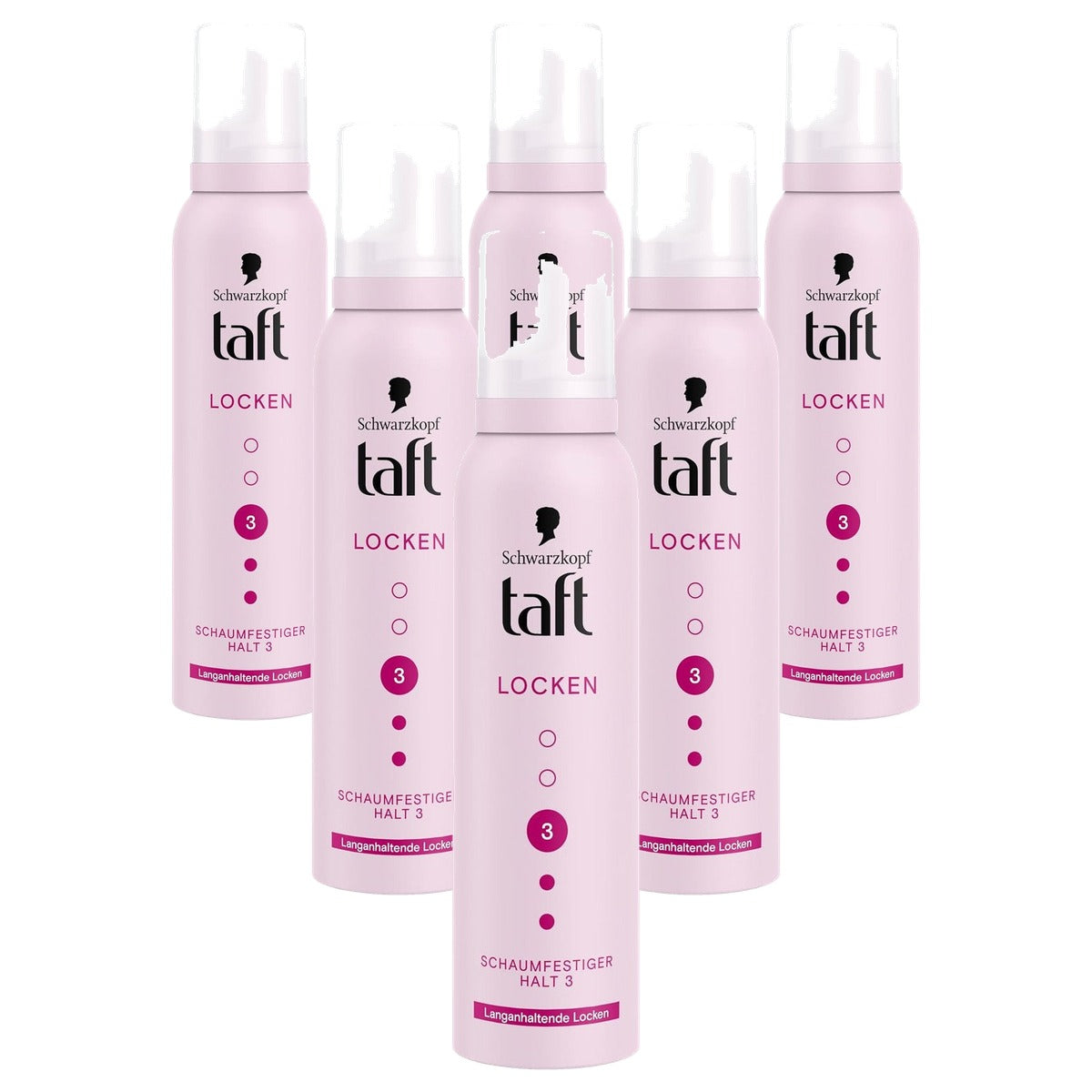 TAFT Schuimvaste Krullen 6 x 150 ml - Voordeelverpakking