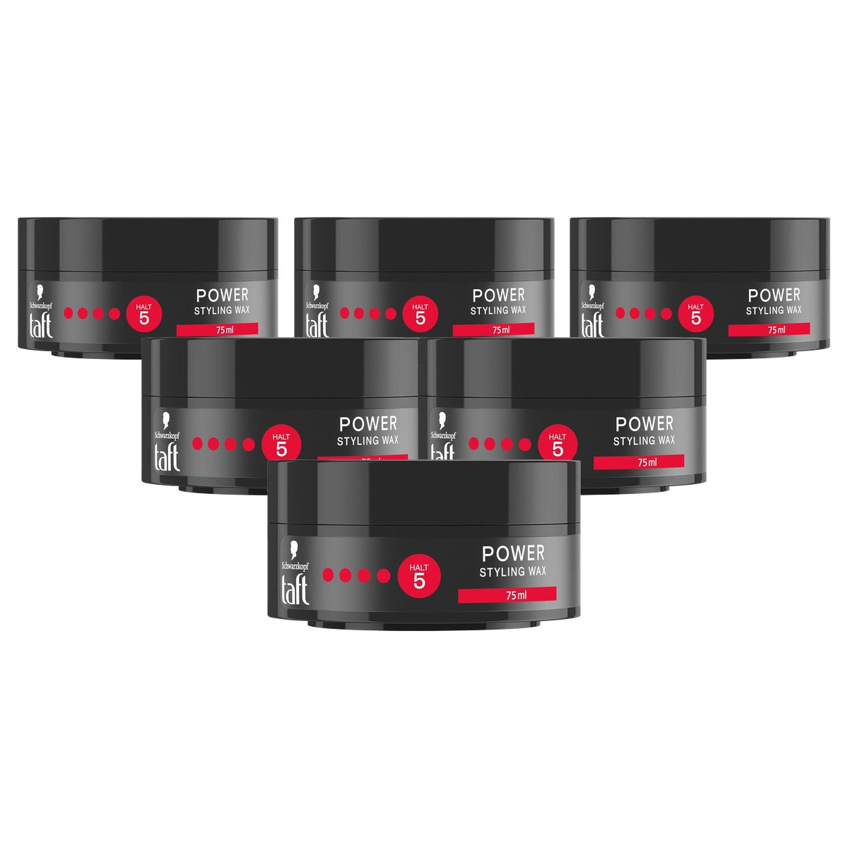 TAFT Styling Wax Power 6 x 75 ml - Voordeelverpakking