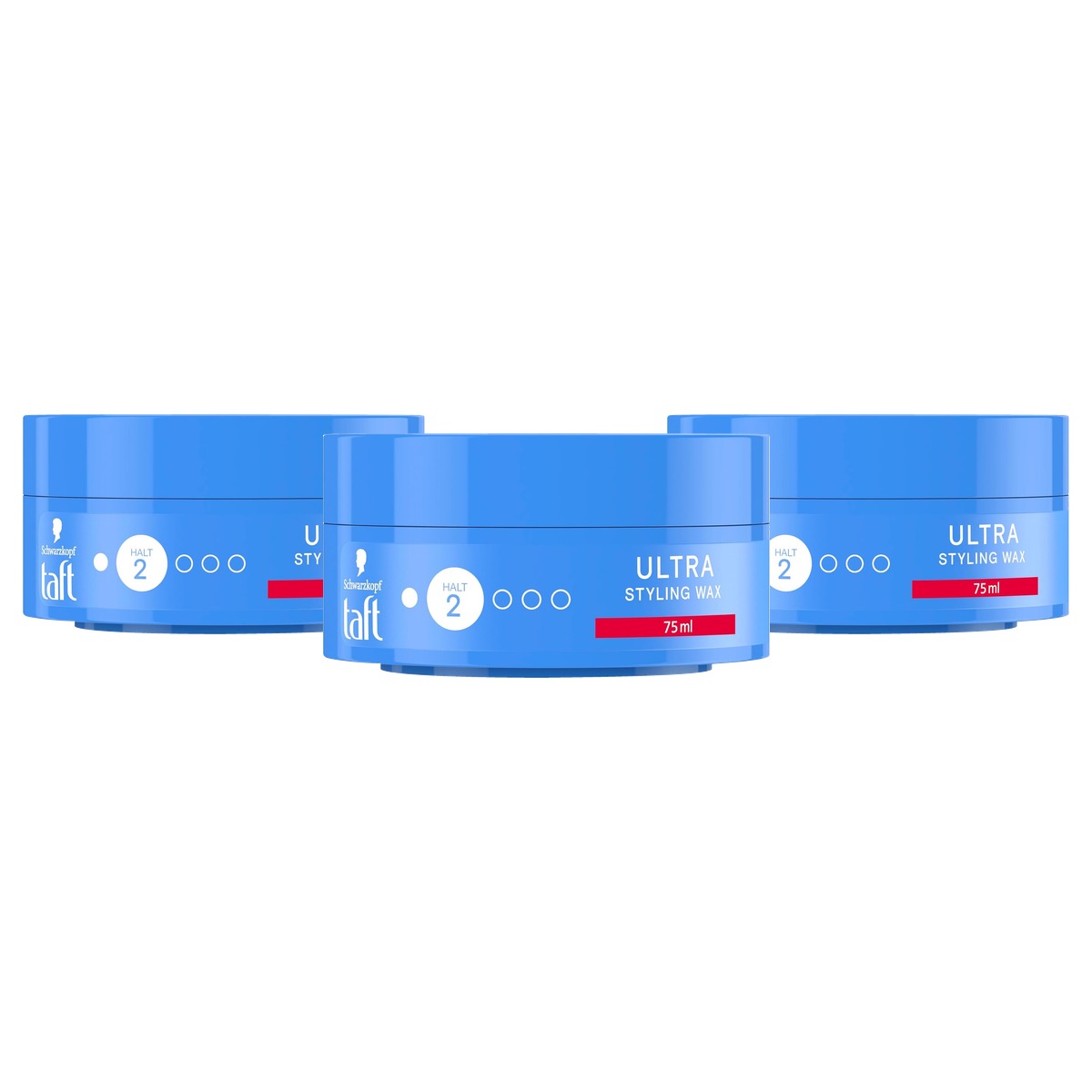 Schwarzkopf TAFT Ultra Styling Wax 3 x 75 ml - Voordeelverpakking