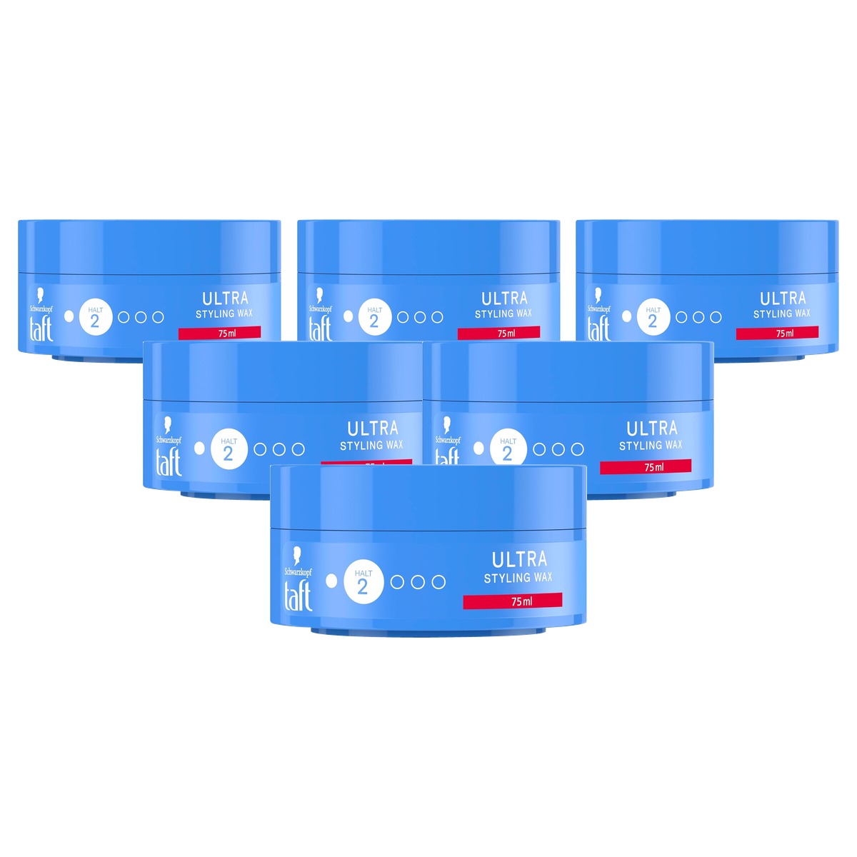 Schwarzkopf TAFT Ultra Styling Wax 6 x 75 ml - Voordeelverpakking