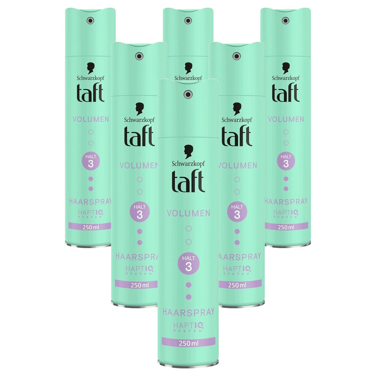 TAFT Volume Haarspray houdgraad 3 6 x 250 ml - Voordeelverpakking