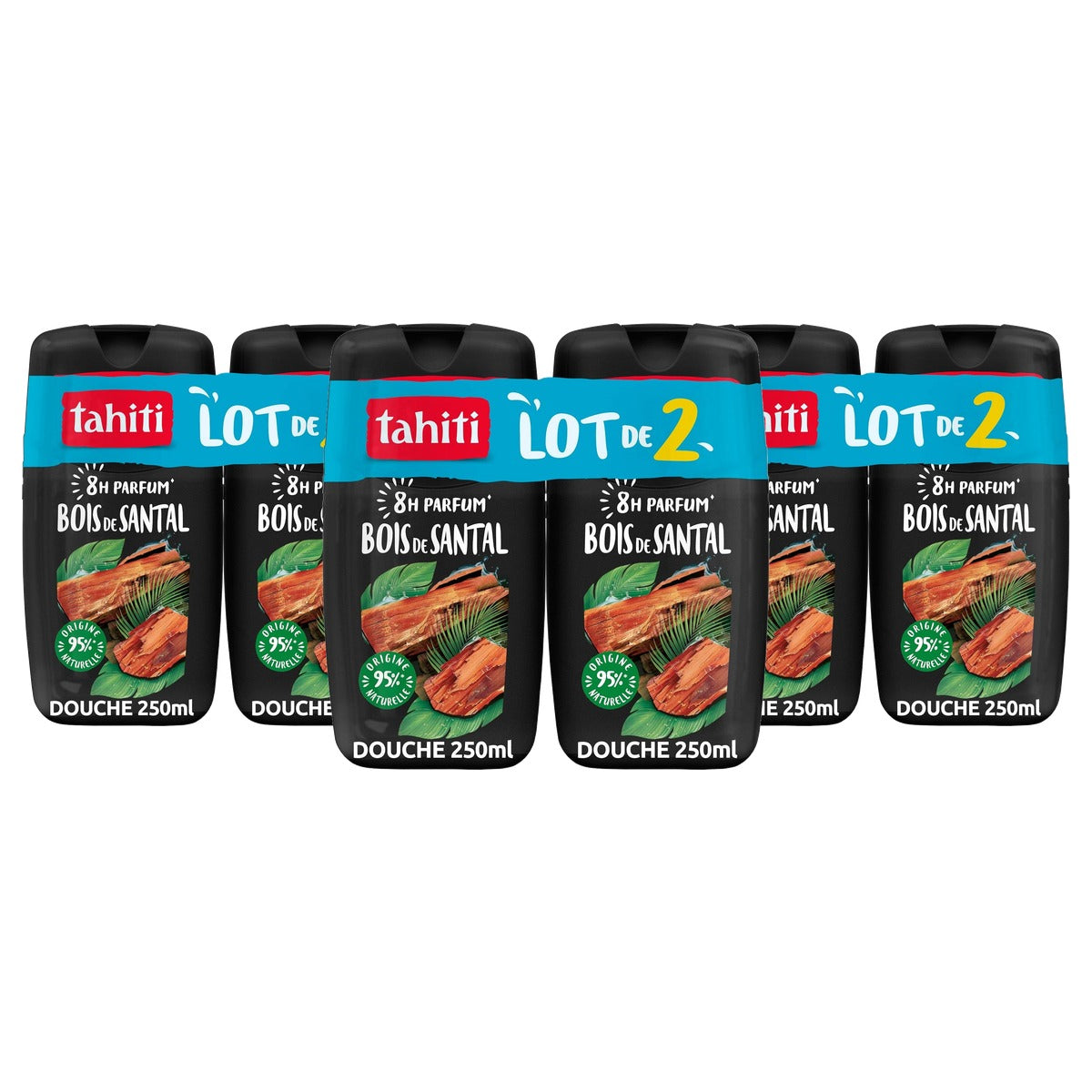 TAHITI Douchegel Sandelhout x 2 3 x 250 ml - Voordeelverpakking