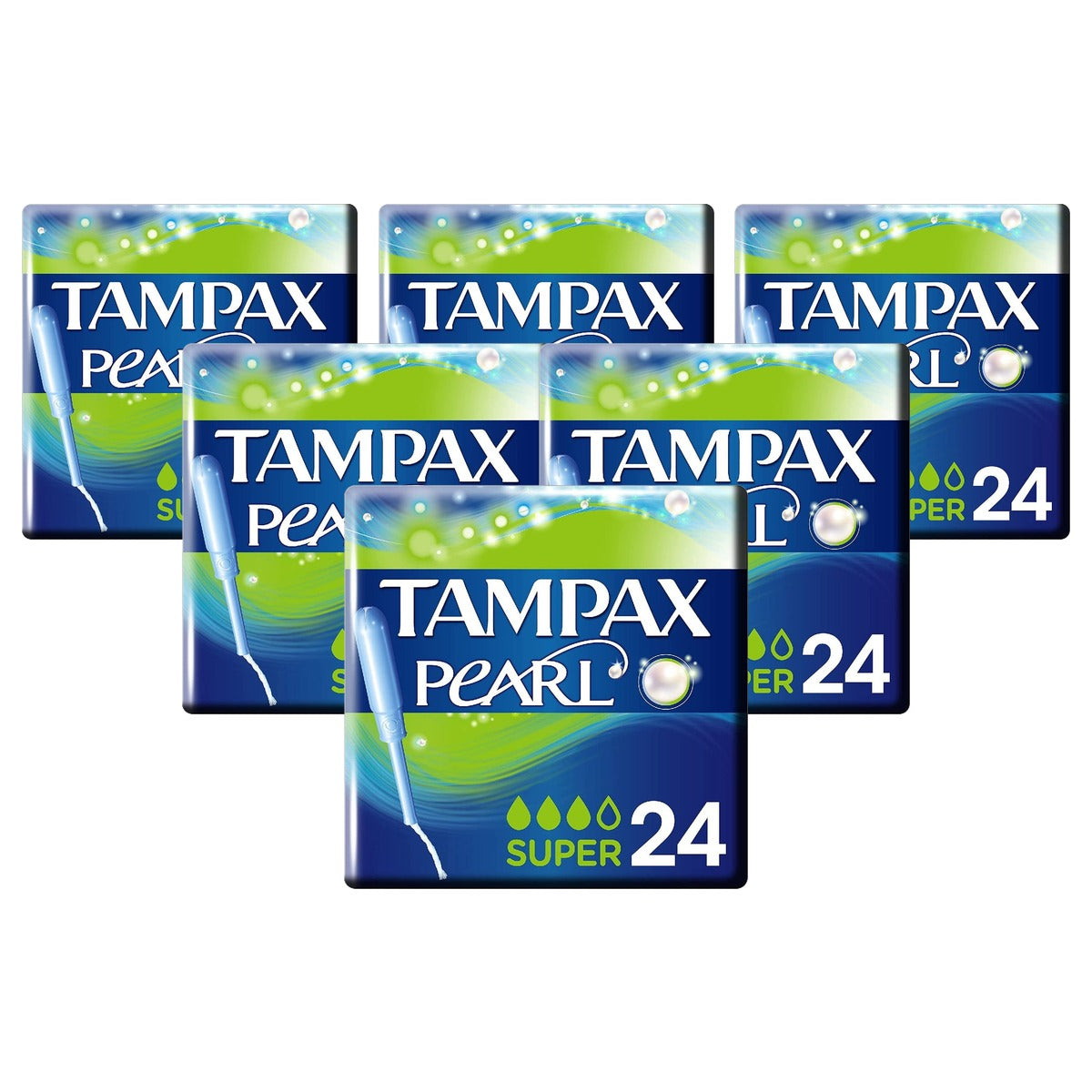 Tampax Tampons Pearl Super 6 x 24 stuks - Voordeelverpakking