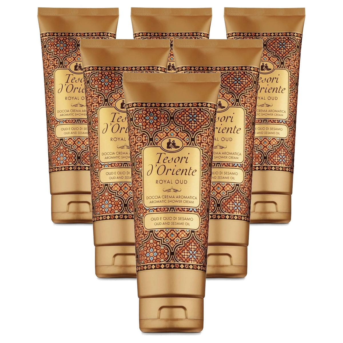 Tesori d'Oriente Aromatische douchecrème 6 x 250 ml - Voordeelverpakking