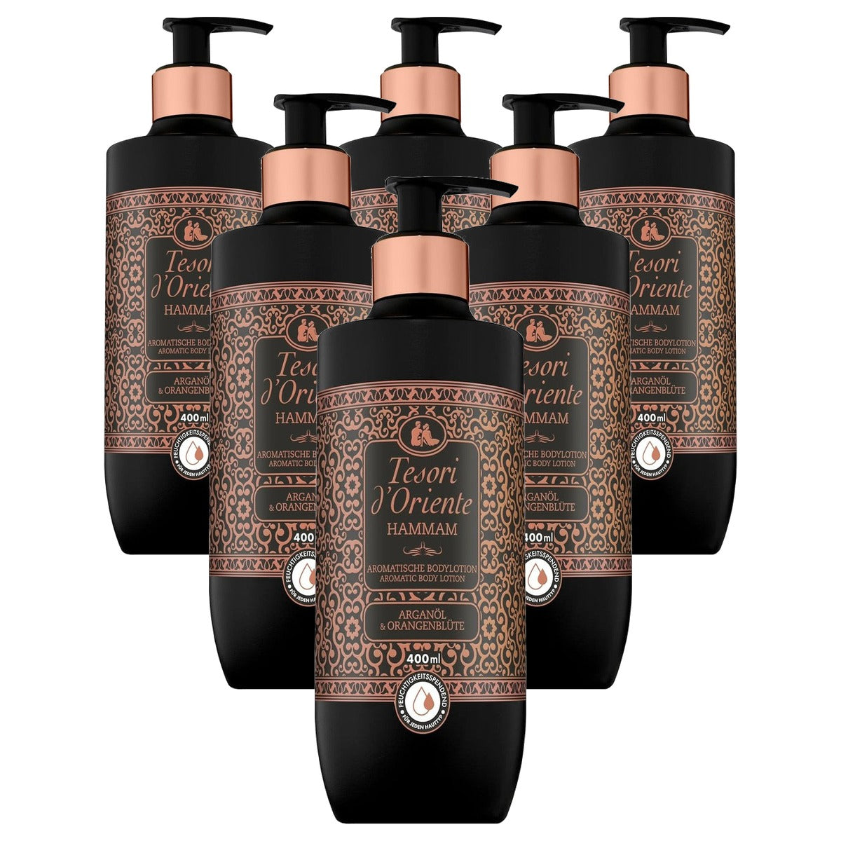 Tesori d'Oriente Hammam Bodylotion 6 x 400 ml - Voordeelverpakking