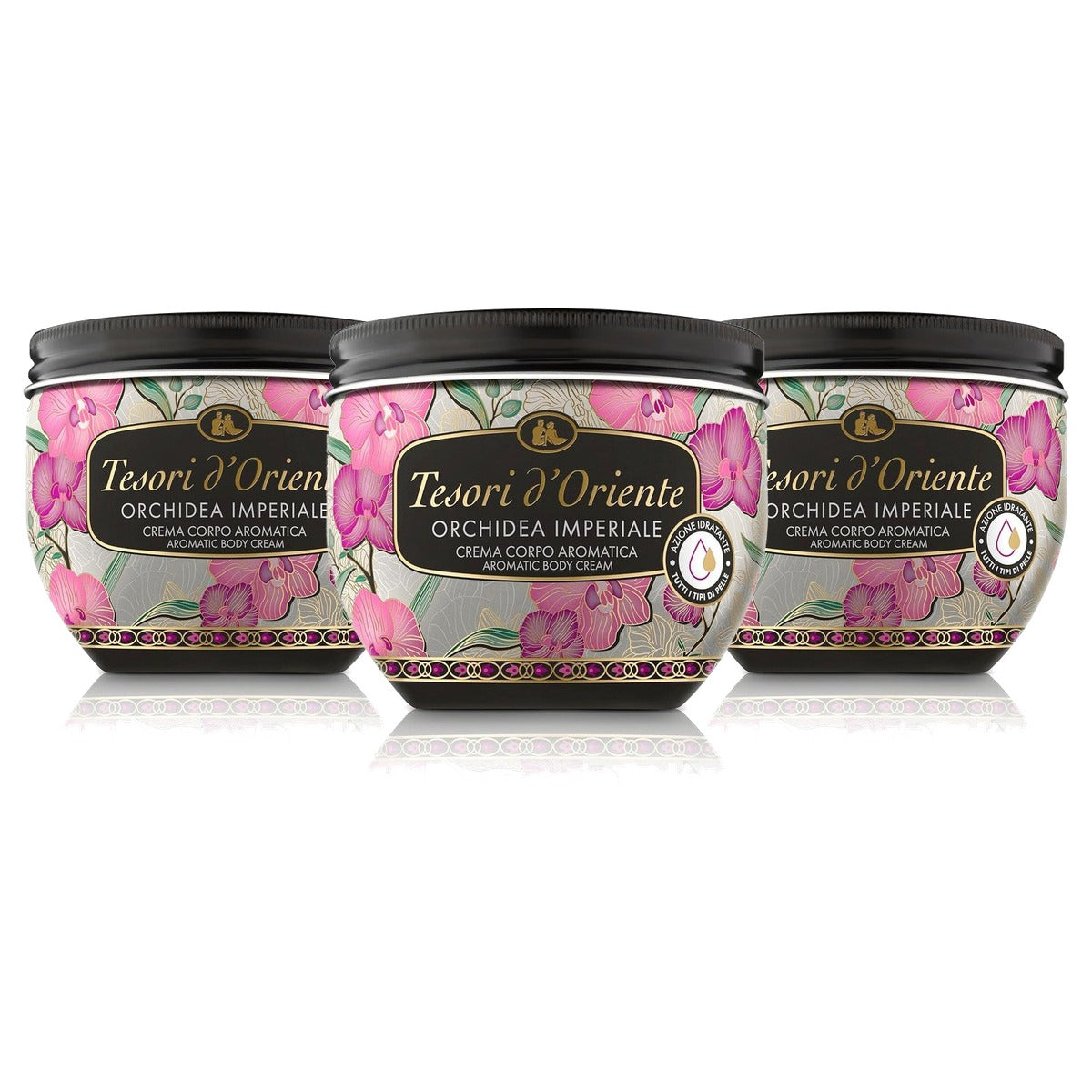 Tesori d'Oriente Orchidea della Cina Body Cream 3 x 300 ml - Voordeelverpakking