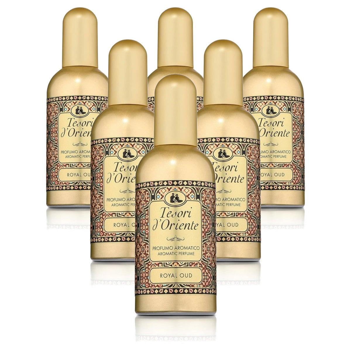 Tesori d'Oriente Royal Oud Aromatische geur 6 x 100 ml - Voordeelverpakking