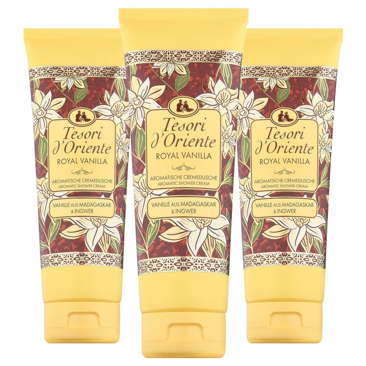 Tesori d'Oriente Crèmedouche Royal Vanilla 3 x 250 ml - Voordeelverpakking