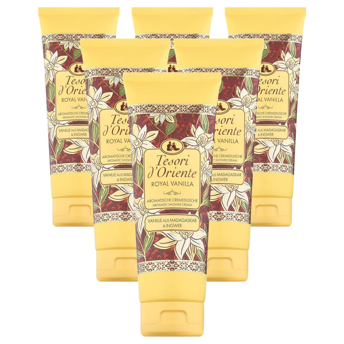 Tesori d'Oriente Crèmedouche Royal Vanilla 6 x 250 ml - Voordeelverpakking