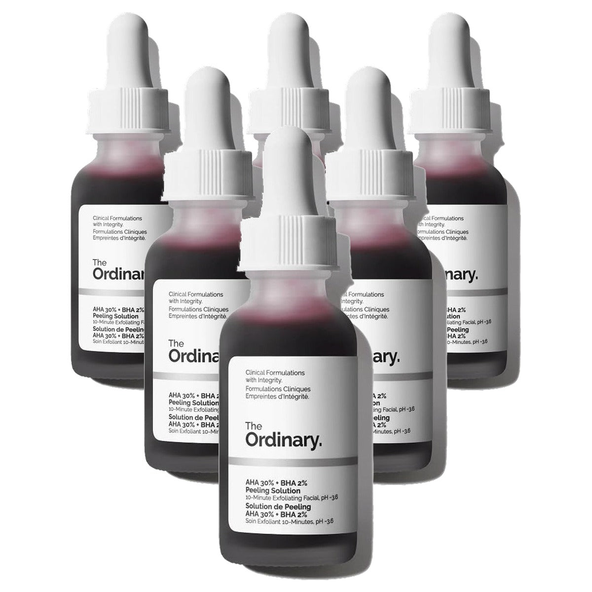 The Ordinary AHA 30% + BHA 2% Peelingoplossing 30 ml - 6-pack