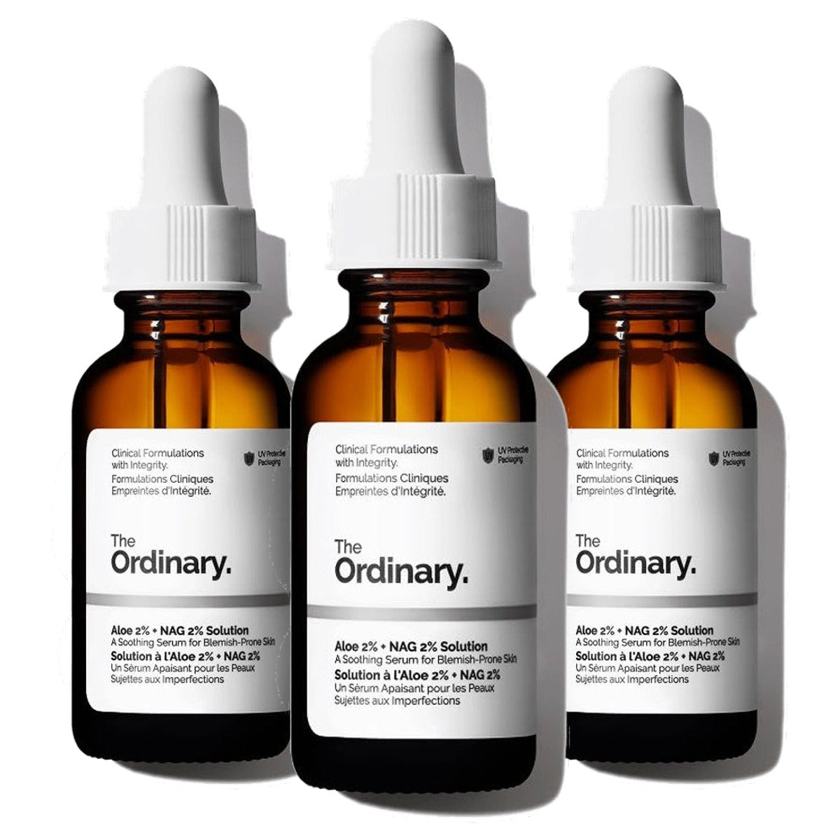 The Ordinary Aloë 2% + NAG 2% Oplossing tegen Acnelittekens 30 ml - 3-pack