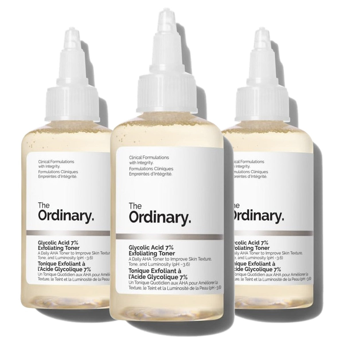 The Ordinary Glycolic Acid 7% Exfoliating Toner - 3-pack