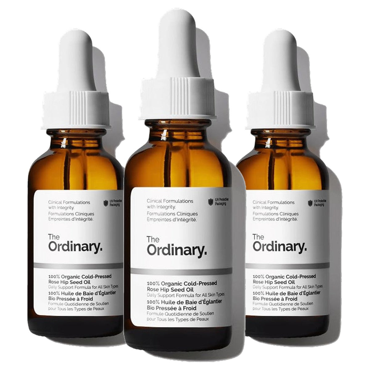 The Ordinary 100% Organic Cold-Pressed Rose Hip Seed Oil 30 ml - 3-pack