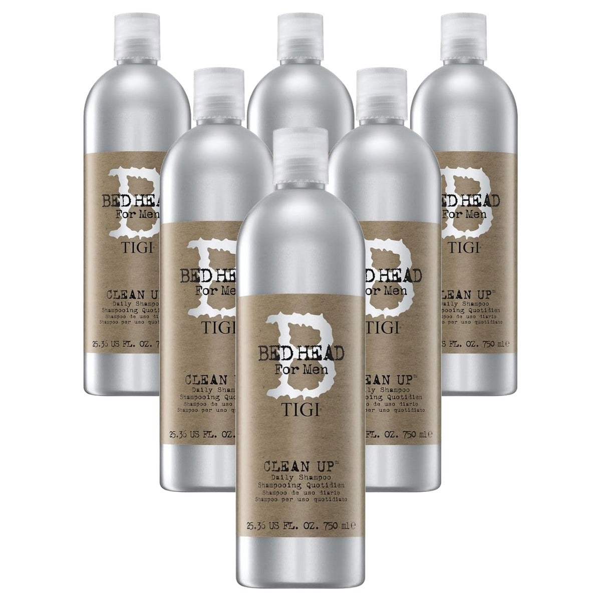 TIGI Bed Head for Men Clean Up Shampoo 750 ml - 6-pack