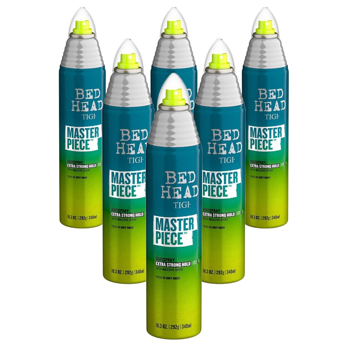 TIGI Bed Head Masterpiece Shiny Haarspray 340 ml - 6-pack