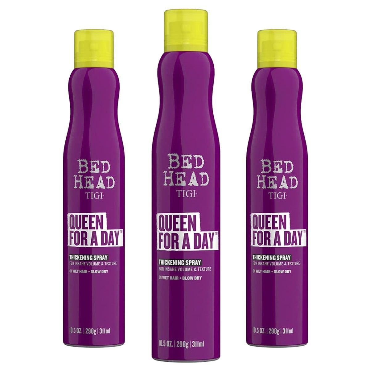 TIGI Bed Head Queen For a Day Verdikkingsspray 311 ml - 3-pack
