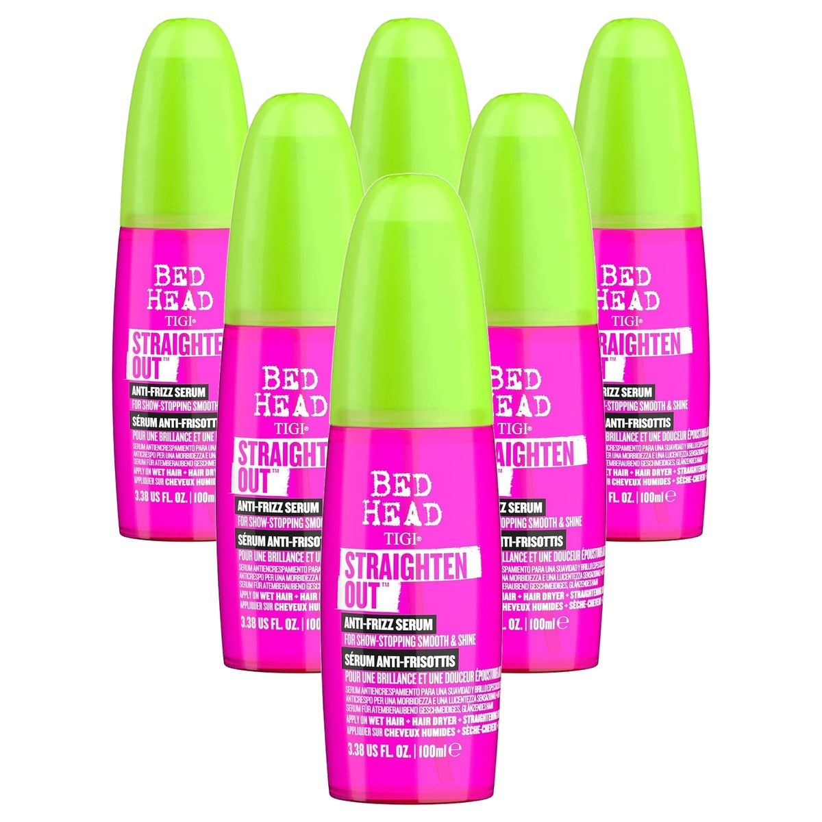TIGI Bed Head Straighten Out Anti-pluis Haarserum 100 ml - 6-pack