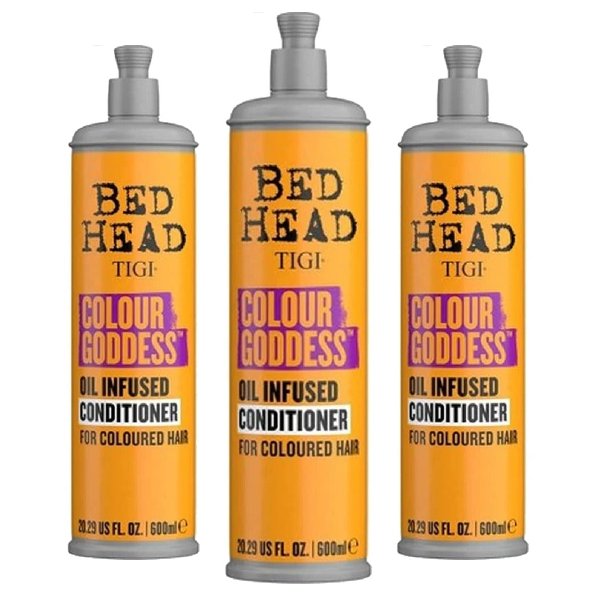 TIGI Bed Head Colour Goddess Conditioner 600 ml - 3-pack