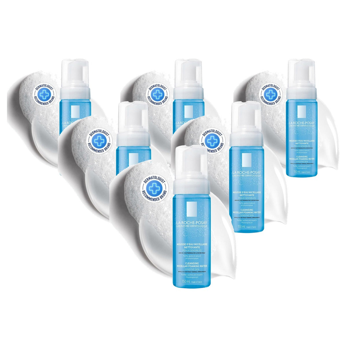 La Roche-Posay Toleriane Micellaire Reinigingsschuim Gezicht 150 ml - 6-pack
