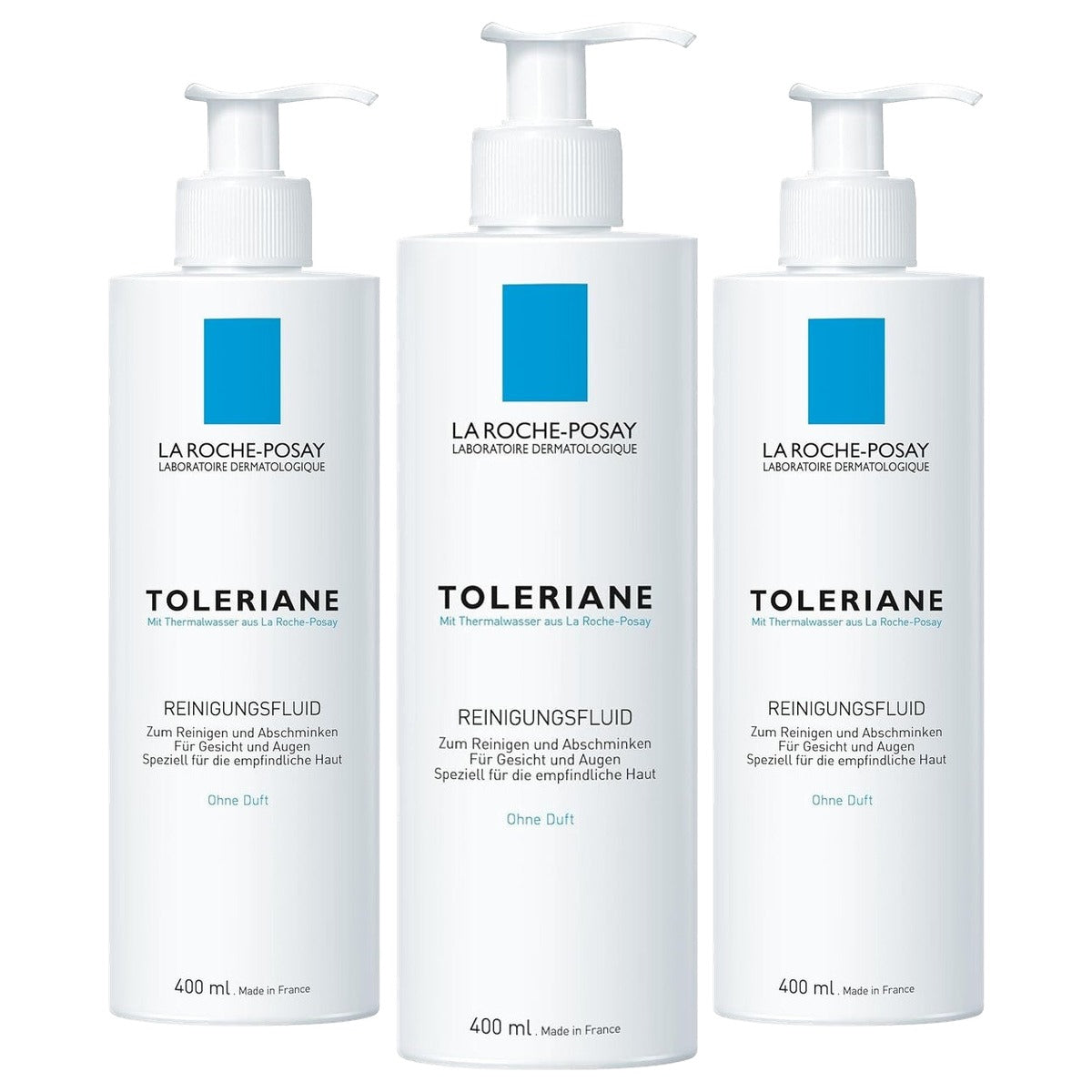 La Roche-Posay Toleriane Reinigingsvloeistof 400 ml - 3-pack