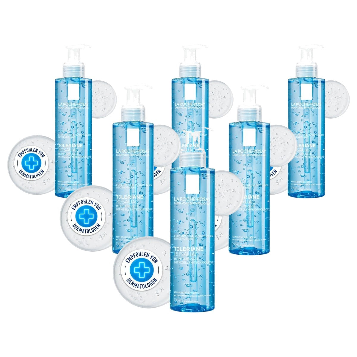 La Roche-Posay Toleriane Rosaliac Reinigingsgel 195 ml - 6-pack