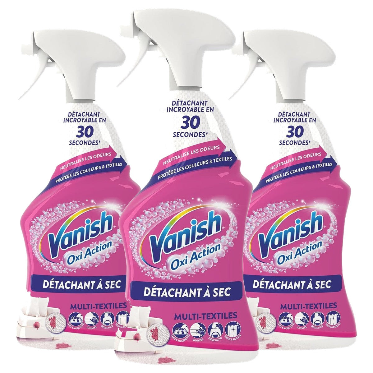 Vanish Pistool voor droogvlekkenverwijderaar 3 x 500 ml - Voordeelverpakking