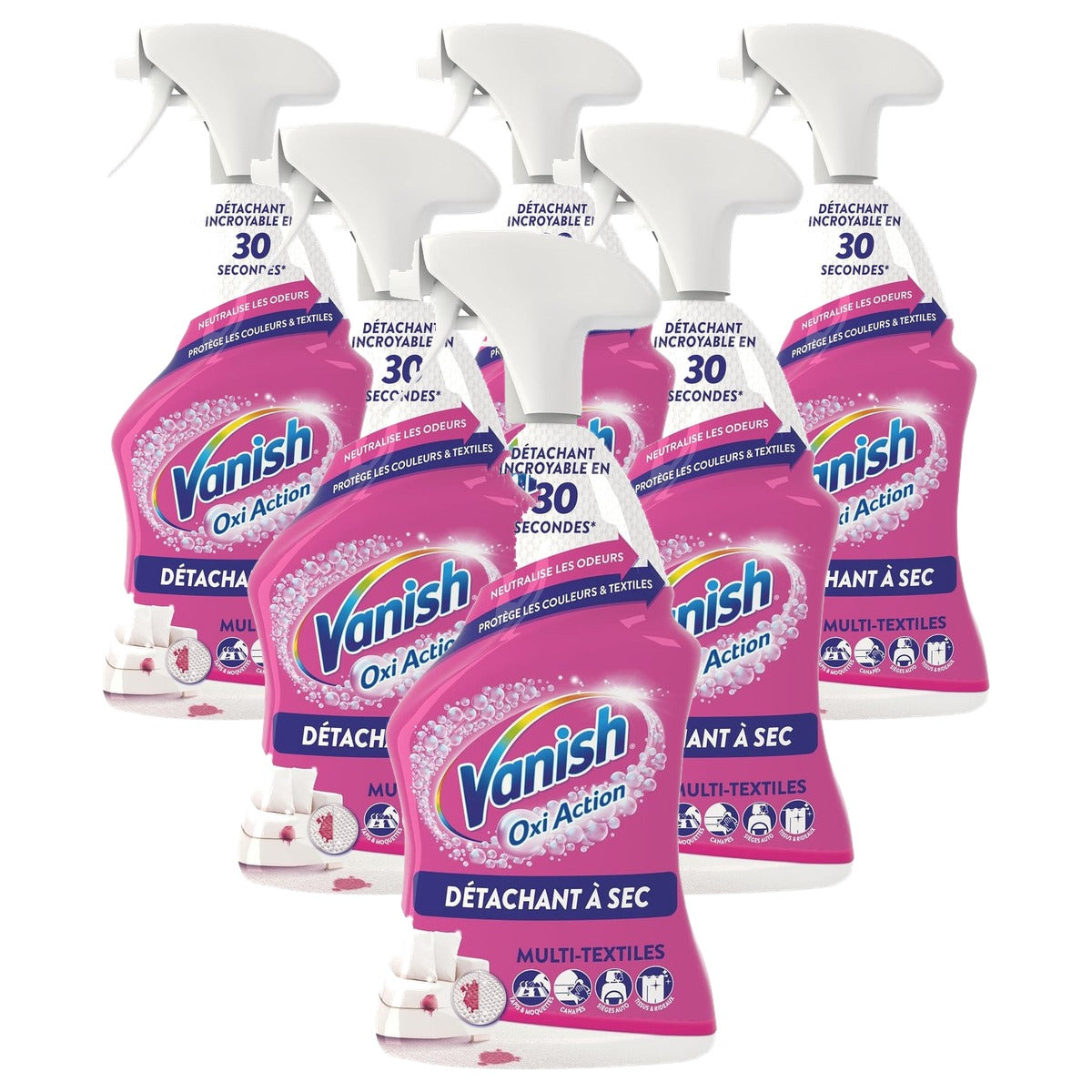Vanish Pistool voor droogvlekkenverwijderaar 6 x 500 ml - Voordeelverpakking