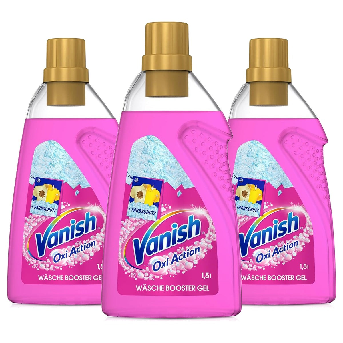 Vanish Oxi Action Gel Pink 3 x 1,5 l - Voordeelverpakking