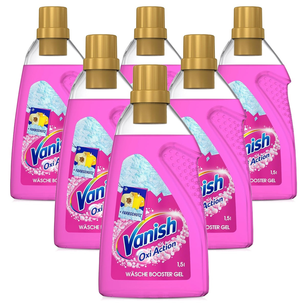 Vanish Oxi Action Gel Pink 6 x 1,5 l - Voordeelverpakking