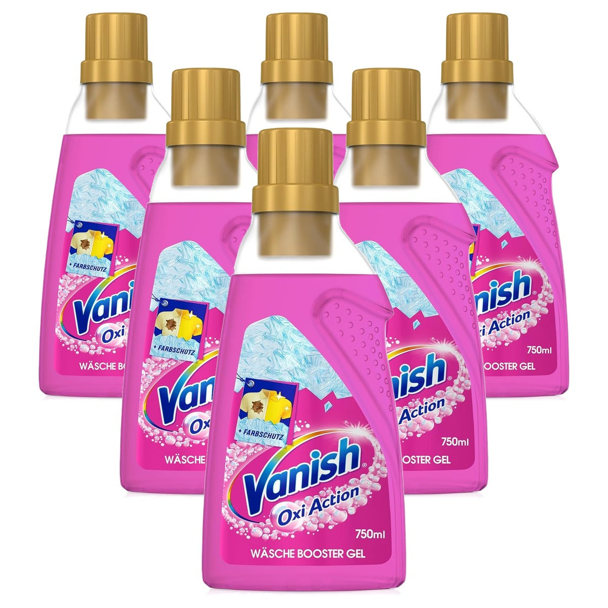 Vanish Oxi Action Gel Pink 6 x 750 ml - Voordeelverpakking