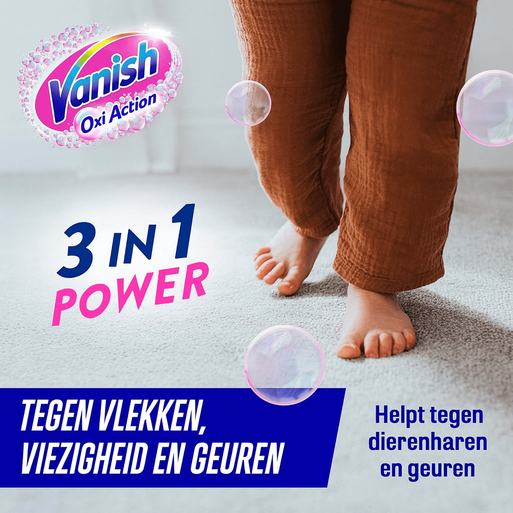 Vanish Oxi Action Vlekkenverwijderaar - 660 ML - voor Tapijt, Meubels en Stoffen door Vanish nu bij Huishoudvoordeel
