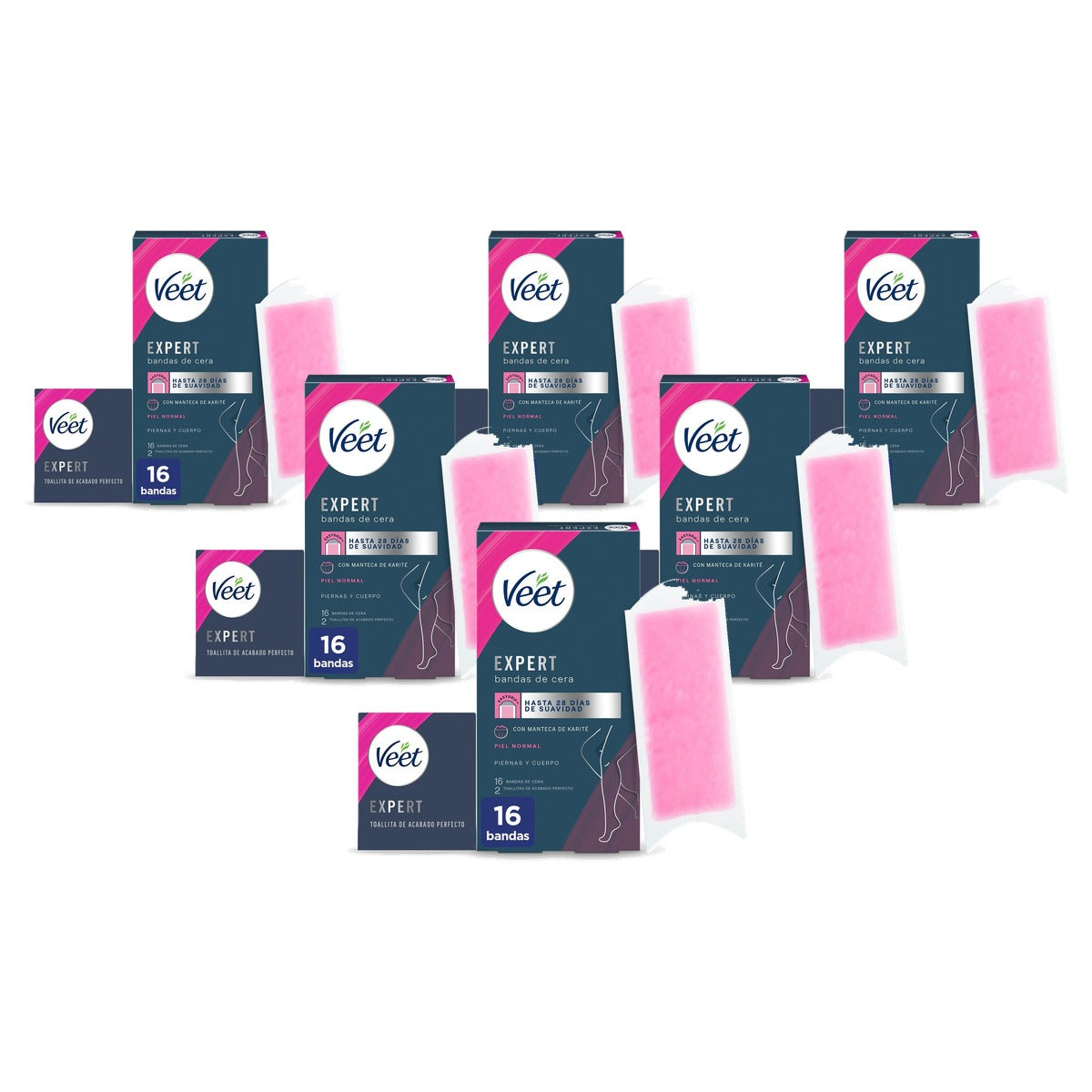 Veet Expert Koude Wax Strips 16 strips - 6-pack