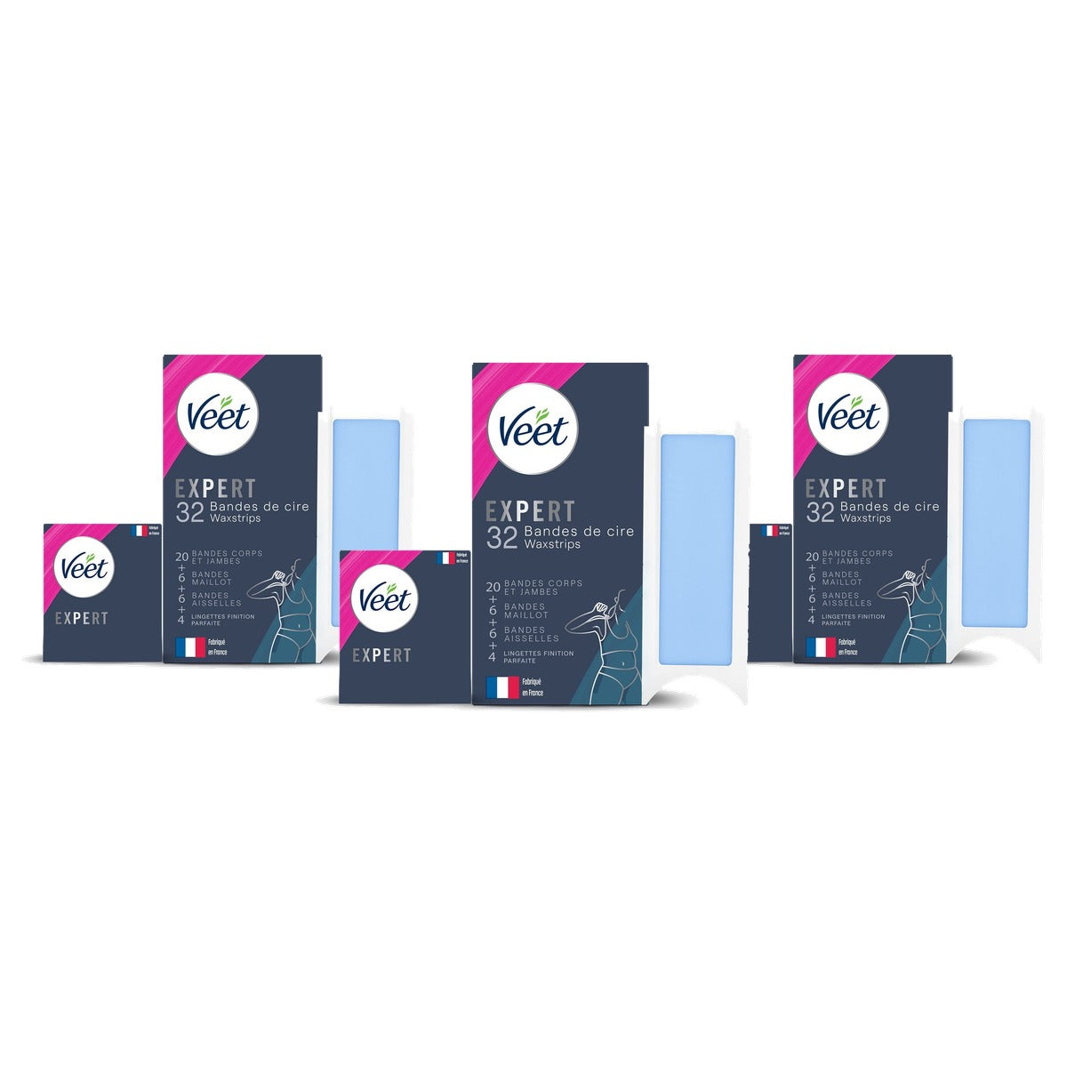 Veet Expert Koude Waxstrips Gevoelige Huid 3 x 32 stuks - Voordeelverpakking