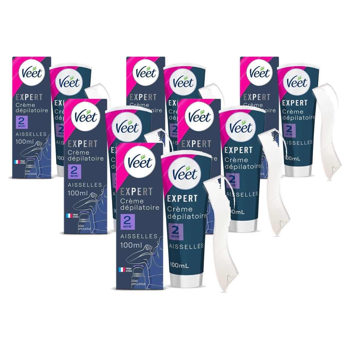 Veet Expert ontharingscrème oksels 6 x 100 ml - Voordeelverpakking
