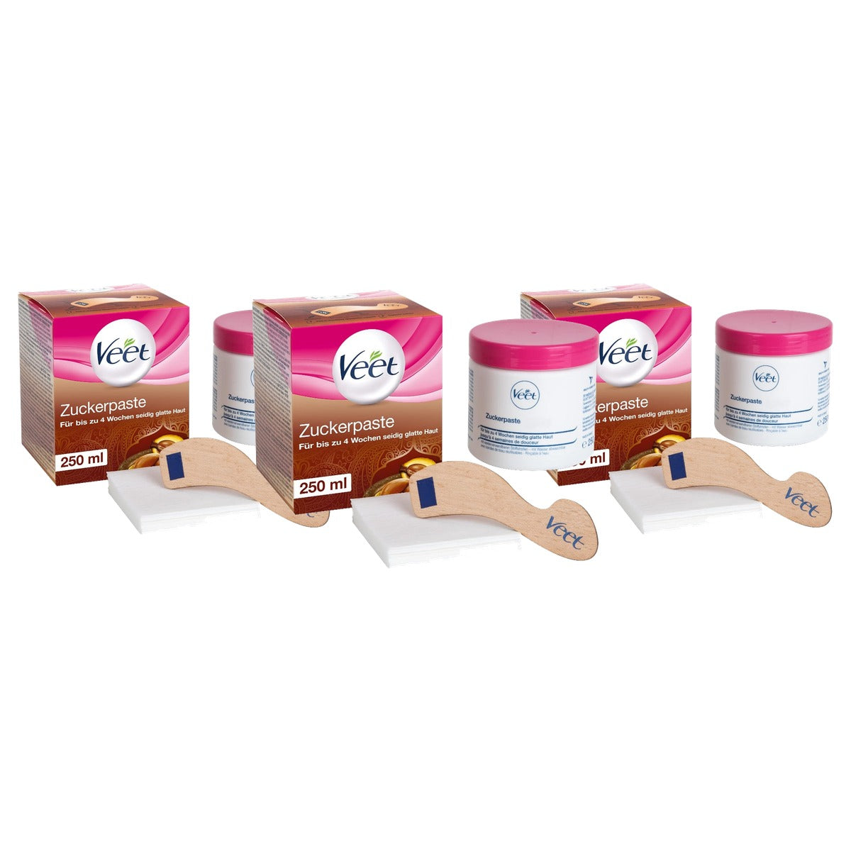 Veet Pure Suikerpasta Vanillebloesem 3 x 250 ml - Voordeelverpakking