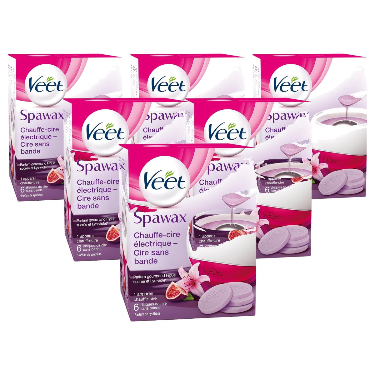 Veet Spawax elektrische waxverwarmer – 6 waxschijven - 6-pack