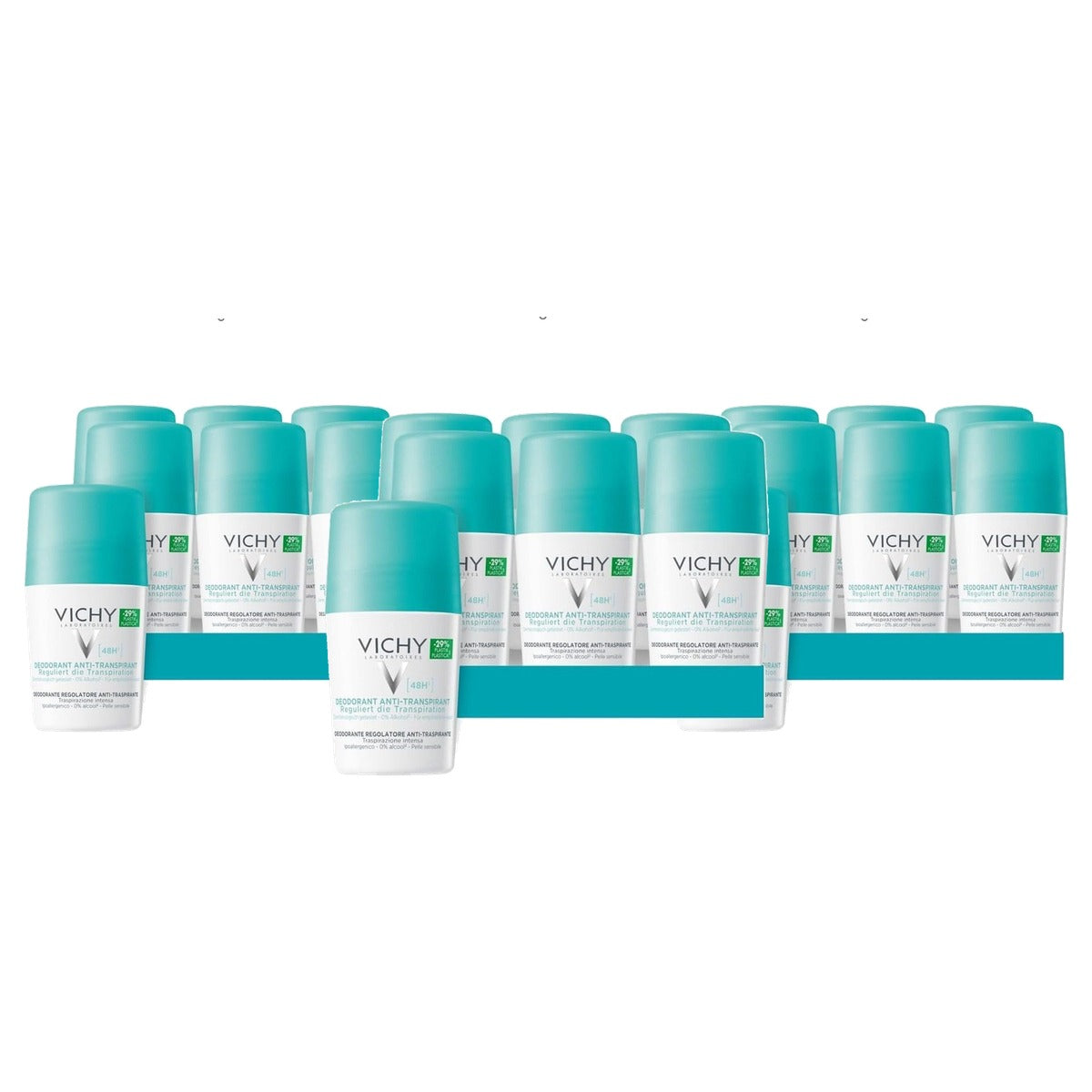 Vichy Anti-Transpirant 48 uur Roll-On voor Dames en Heren 50 ml - 3-pack