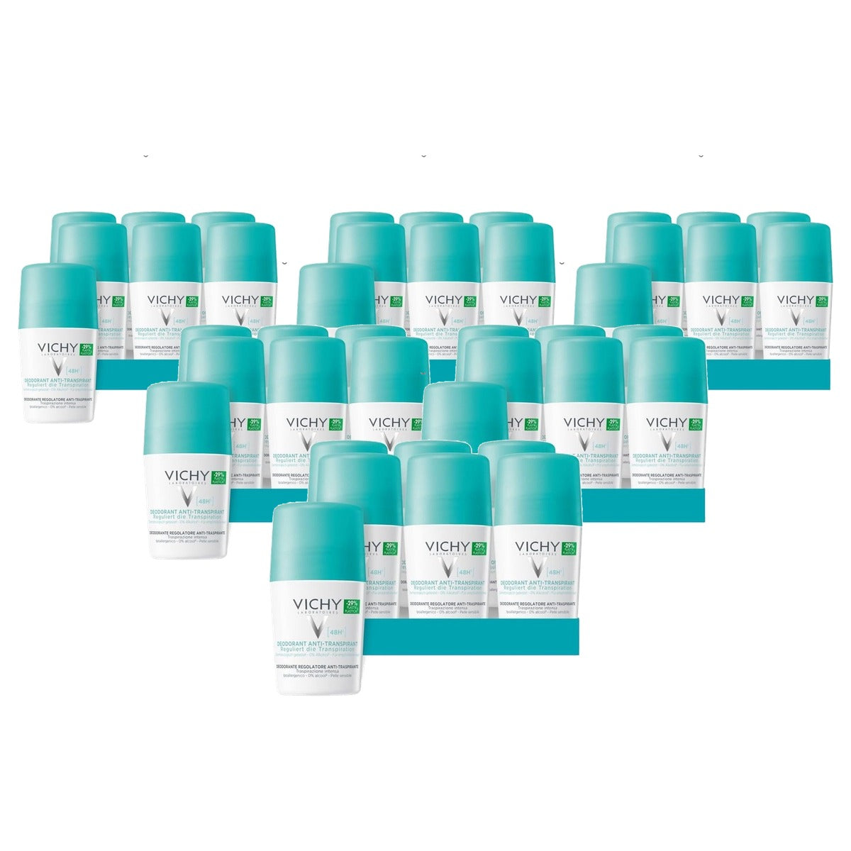 Vichy Anti-Transpirant 48 uur Roll-On voor Dames en Heren 50 ml - 6-pack