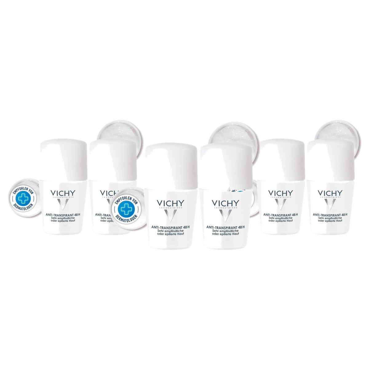 Vichy Anti-transpirant Roll-on voor Gevoelige Huid 2 x 50 ml - 3-pack