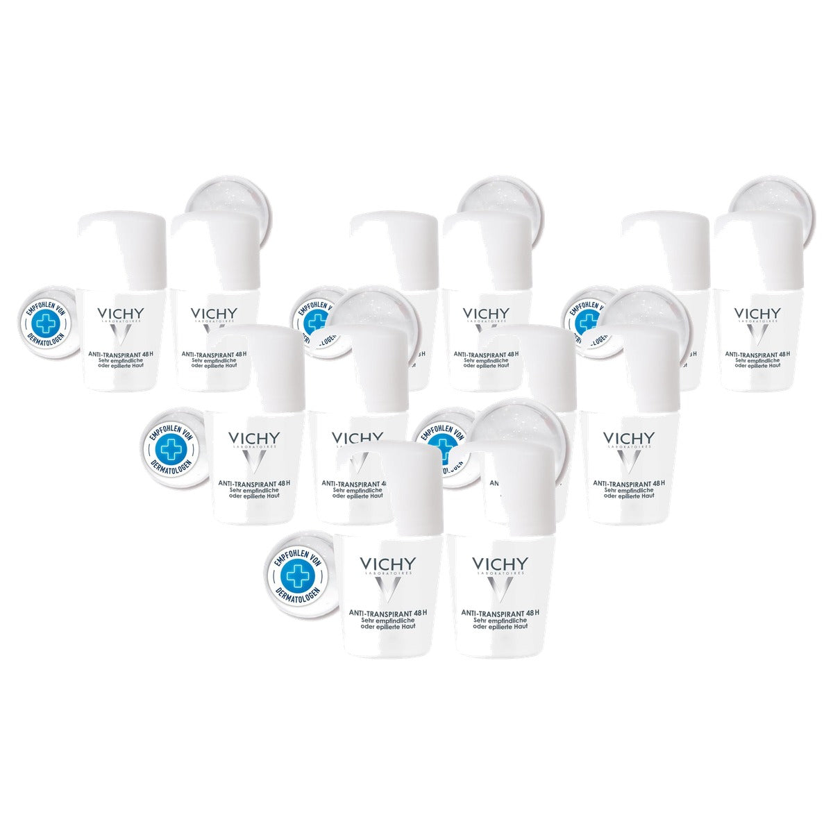 Vichy Anti-transpirant Roll-on voor Gevoelige Huid 2 x 50 ml - 6-pack