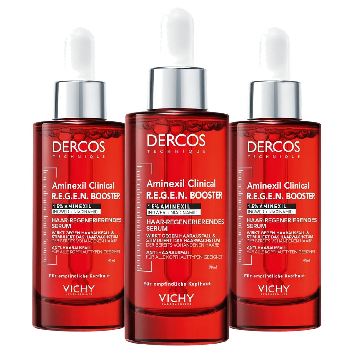 Vichy Dercos Aminexil Clinical R.E.G.E.N. Booster Haarserum 30 ml - 3-pack
