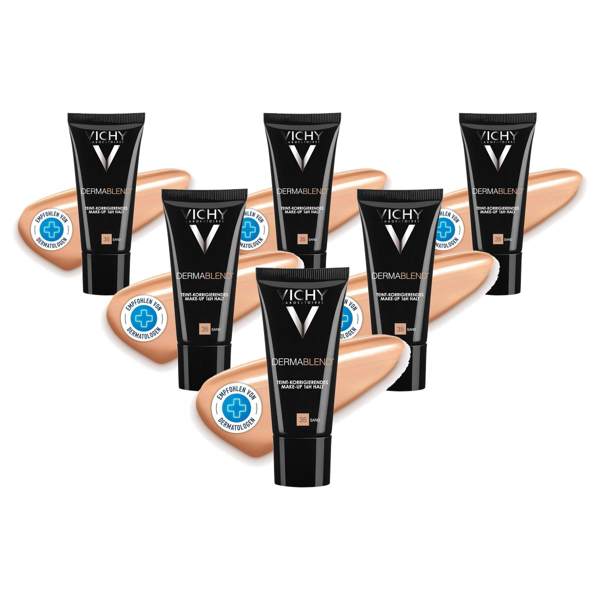 Vichy Dermablend Teint Corrigerende Foundation 35 Zand 30 ml - 6-pack
